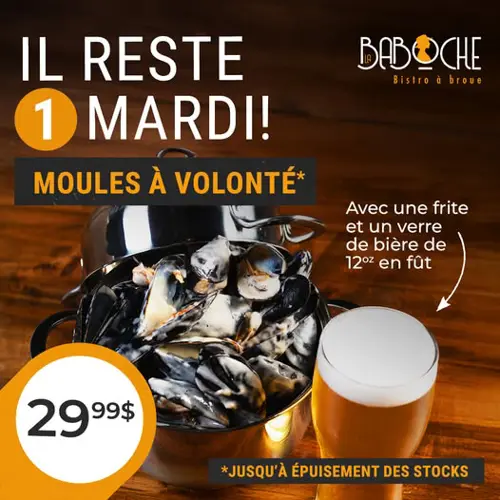 Image promotion La Baboche - Bistro à broue