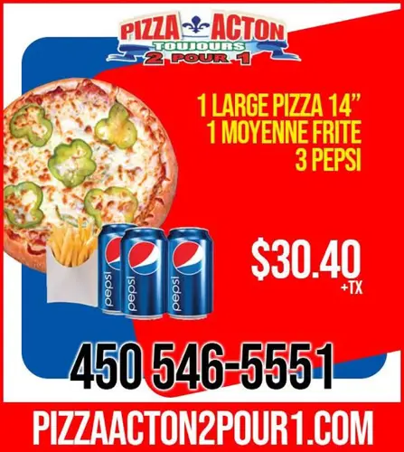 Image promotion Pizza Acton 2 pour 1 Inc