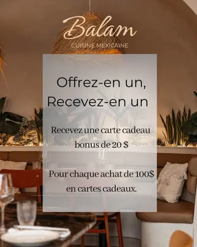 Image promotion Restaurant Balam