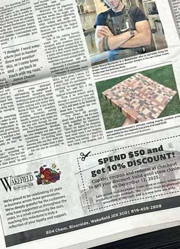 Image promotion Magasin général Wakefield