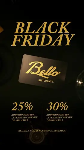 Image promotion Bello Ristorante