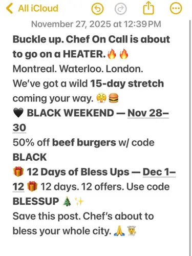 Image promotion Chef de Cuisine Sur Demande