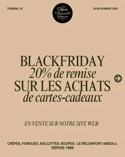 Image promotion Crêperie Gourmandise Bretonne