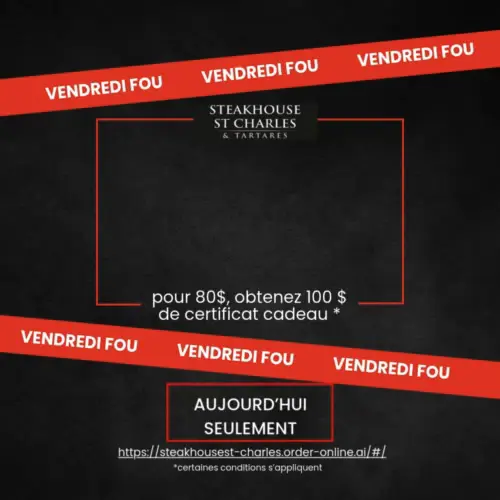 Image promotion Steak house St-Charles