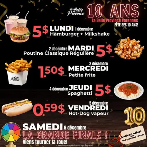 Image promotion Restaurant La Belle Province