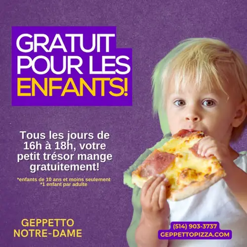 Image promotion Pizzeria Geppetto Beaubien