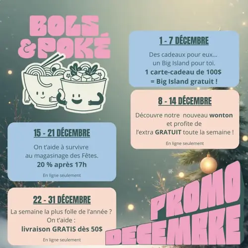 Image promotion Bols et Poké St-Roch / Tiki bar