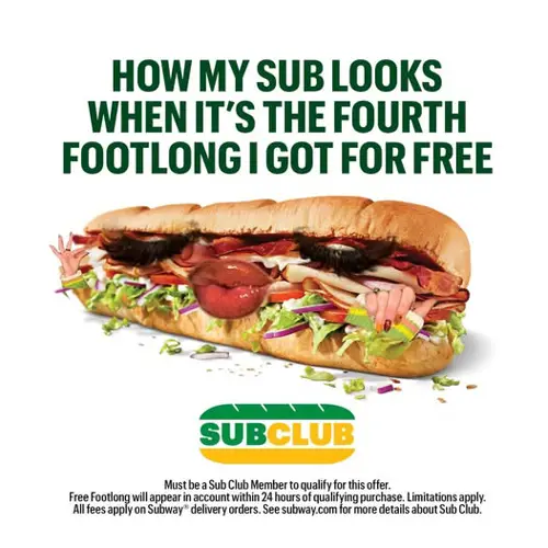 Image promotion Subway