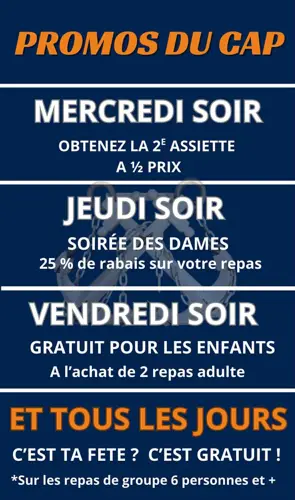 Image promotion Restaurant du Cap à la Mer