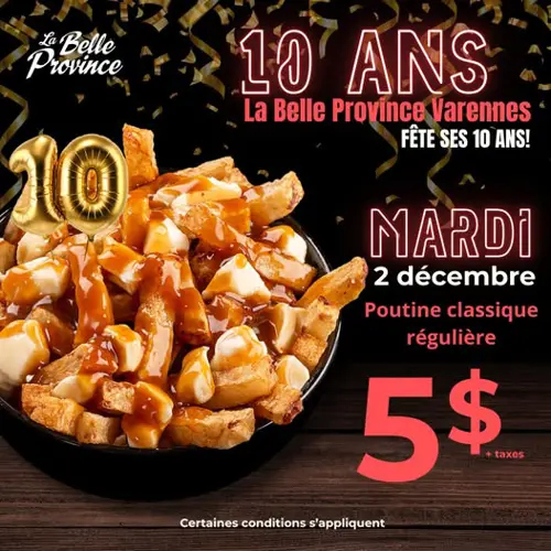 Image promotion Restaurant La Belle Province
