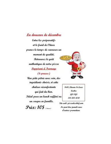 Image promotion Pizza des Chefs