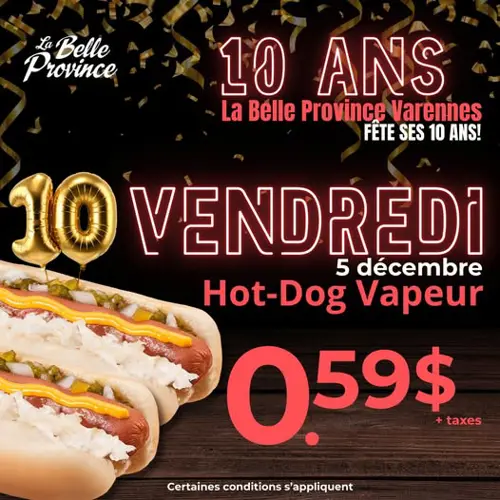 Image promotion Restaurant La Belle Province