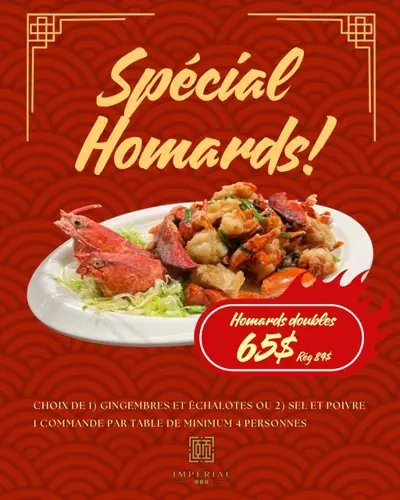 Image promotion Restaurant Impérial (Pointe-Claire)