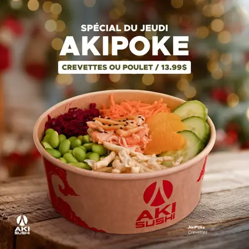 Image promotion Aki Sushi bar inside the metro