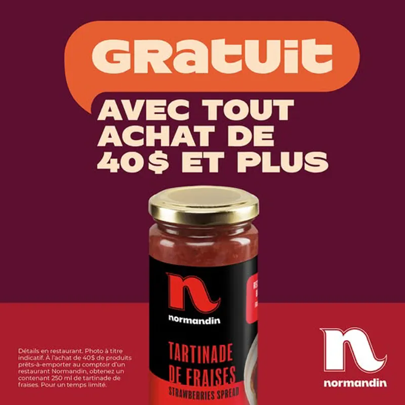 Image promotion Restaurant Normandin Drummondville