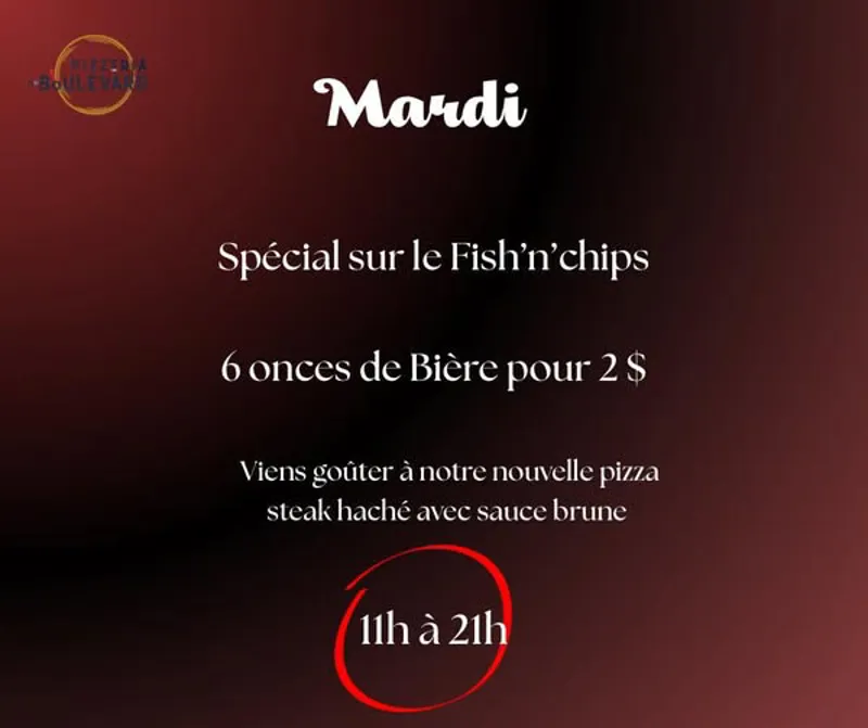Image promotion Pizzeria Du Boulevard