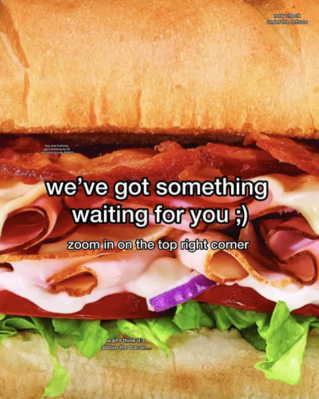 Image promotion Subway