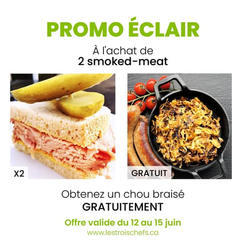 Image promotion Les trois Chefs Brossard