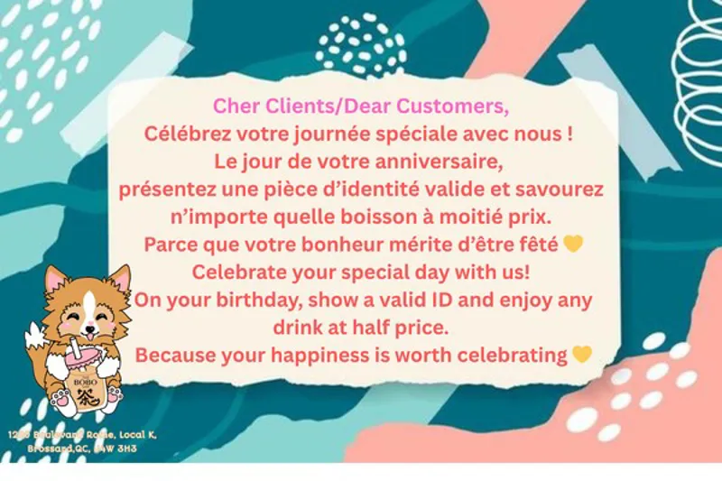 Image promotion Thé BoBo Cha