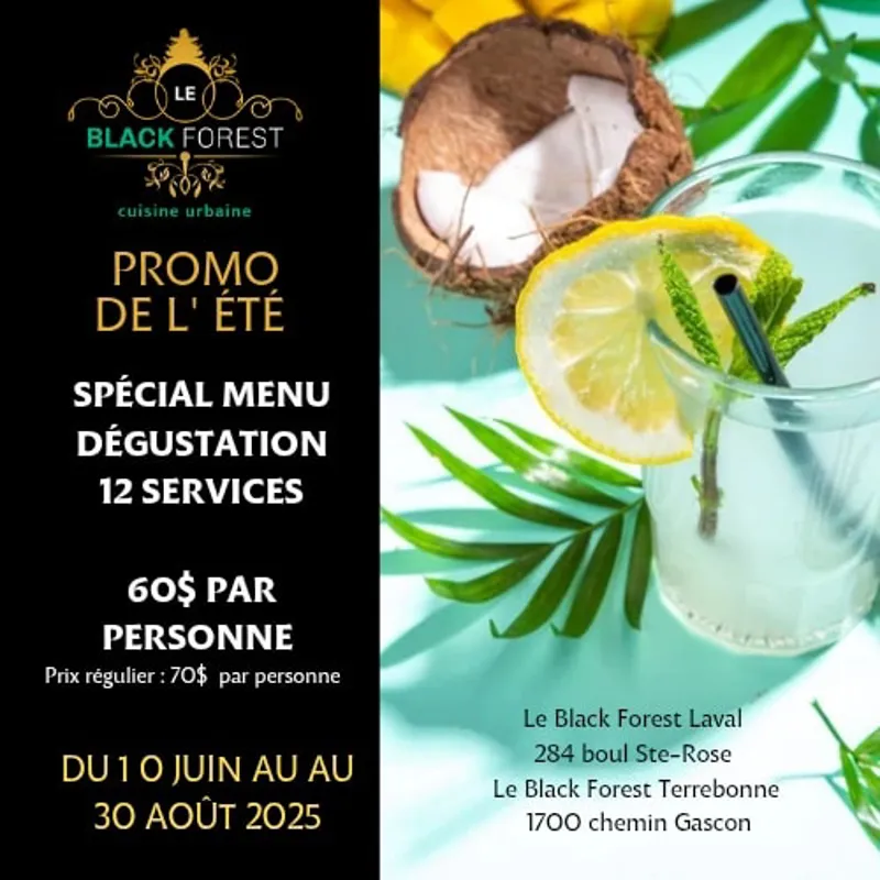 Image promotion Le Black Forest- cuisine urbaine Laval