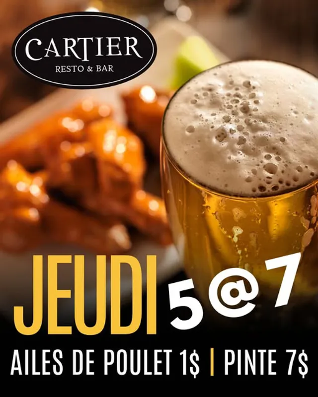 Image promotion Cartier resto Bar