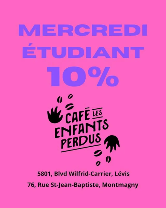 Image promotion Café les enfants perdus: Montmagny