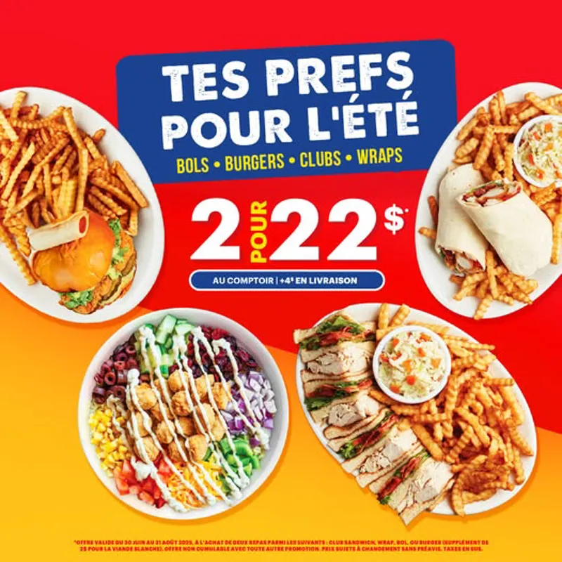 Image promotion Rôtisseries Benny & Au Coq