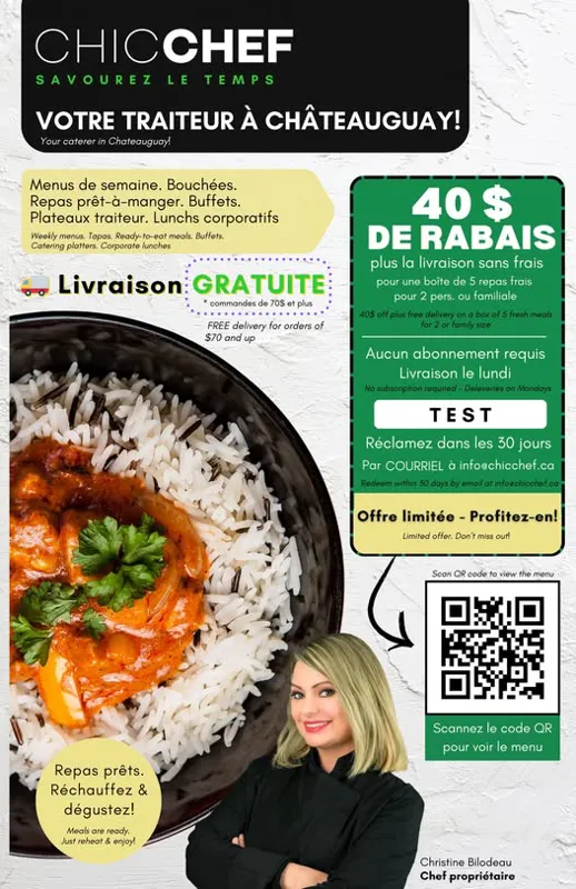 Image promotion L'expérience chic chef