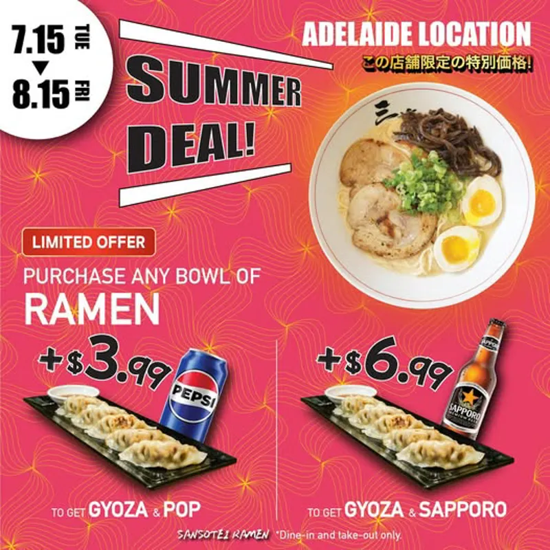 Image promotion Sansotei Ramen Mackay