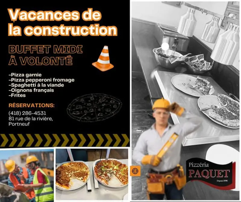 Image promotion Pizzéria Paquet Donnacona