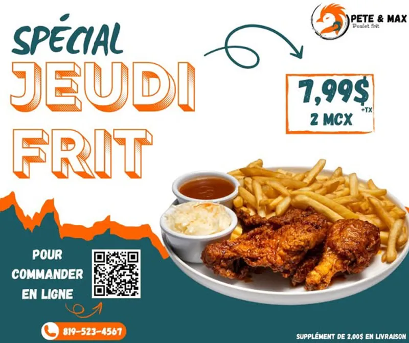 Image promotion Pete & Max - Poulet frit