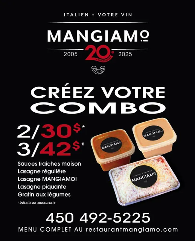Image promotion Restaurant Mangiamo Terrebonne