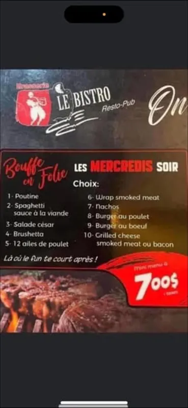Image promotion Brasserie Le Bistro Resto Pub