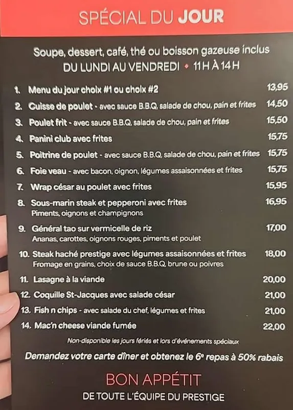 Image promotion Restaurant Le Prestige
