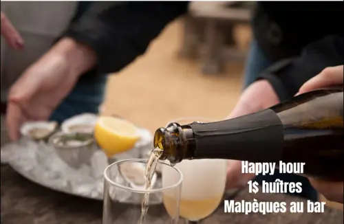Image promotion Restaurant oyster bar Montreal MAESTRO SVP