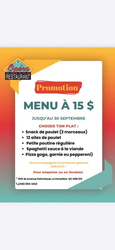 Image promotion Restaurant Opéra