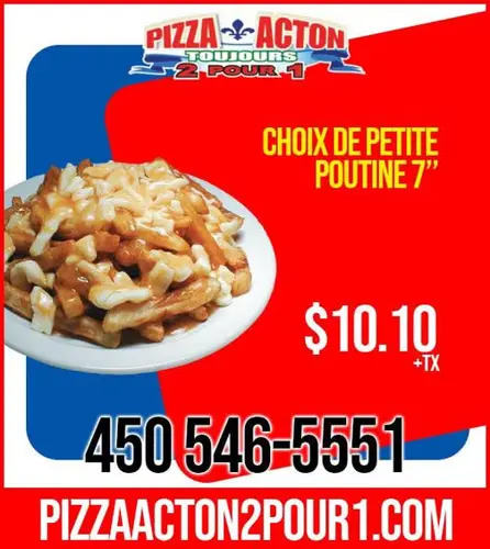 Image promotion Pizza Acton 2 pour 1 Inc