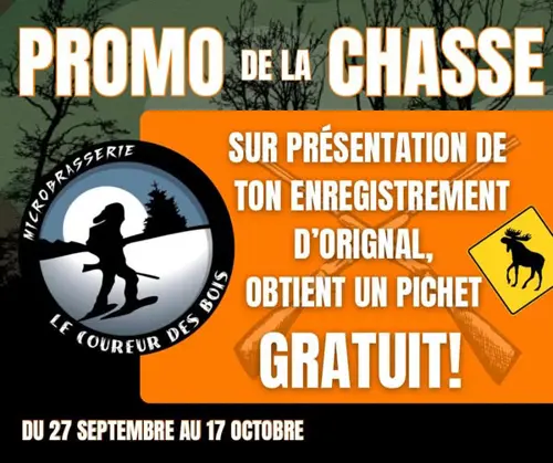 Image promotion Le Coureur des Bois - Microbrasserie (Pub)