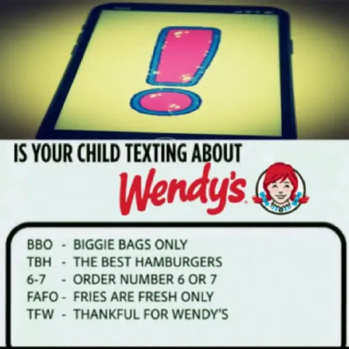 Image promotion Wendy's