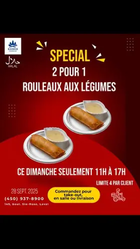 Image promotion Khmer Express - restaurant asiatique à Laval