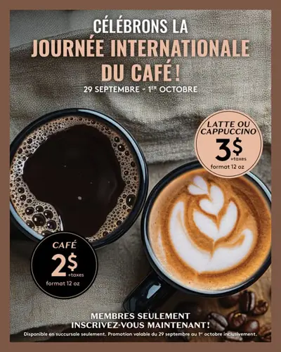 Image promotion Café Van Houtte