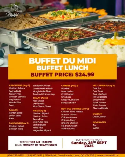 Image promotion Restaurant Mehfil & Salle De Réception