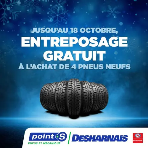 Image promotion Desharnais Pneus et Mécanique - Point S - NAPA Autopro