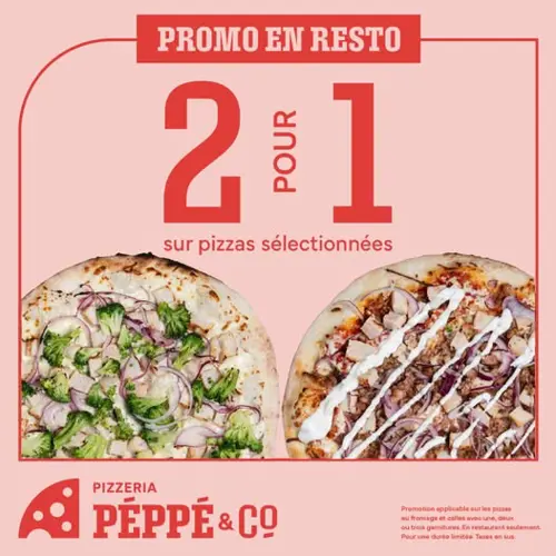 Image promotion Pizzeria Péppé & Co