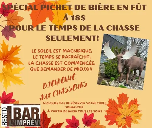 Image promotion Resto-Bar L'Imprévu & Resto La Terrasse