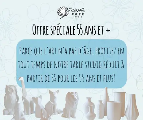 Image promotion Céramic Café Studio Laval