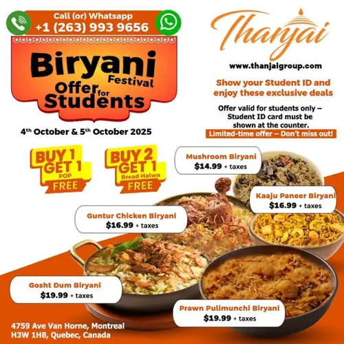 Image promotion Thanjai Caterers