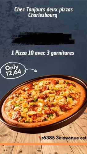 Image promotion Toujours 2 pizzas boulevard de l’ormière