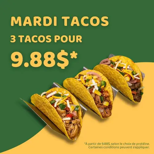 Image promotion Restaurant Nacho's Saint-Hubert