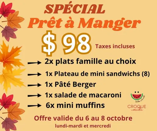 Image promotion Croque Midi Boîtes à Lunch